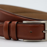 Nette hazelnoot cognac riem