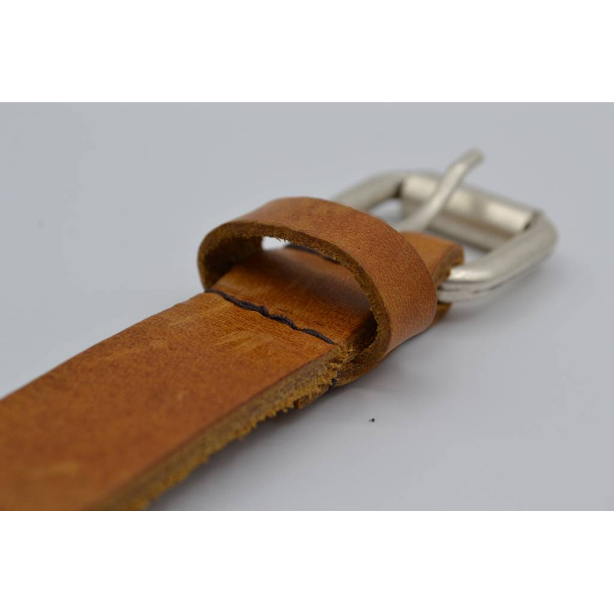 cognac 20mm brede riem met bolstuds