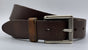Stoere bruine riem met gewassen vintage leer