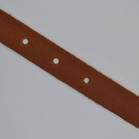 cognac echt lederen dames riem