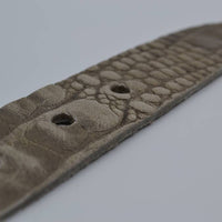 4cm croco taupe italiaans volnerf lederen casual riem