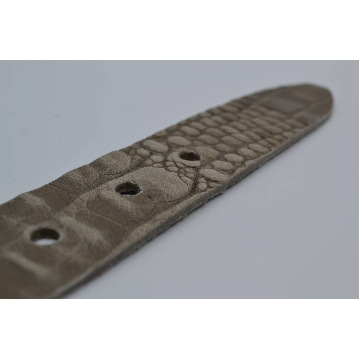 4cm croco taupe italiaans volnerf lederen casual riem