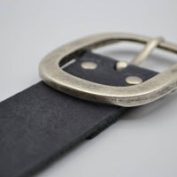 4cm split lederen antracite riem.