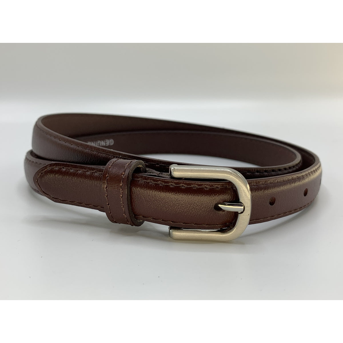 Nette Bordeaux rode 2cm brede damesriem.