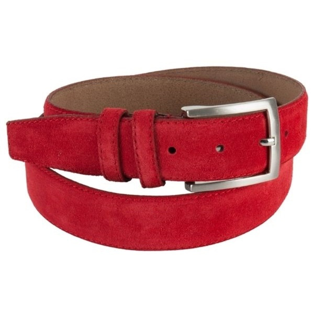 Rode suede 35mm brede riem.