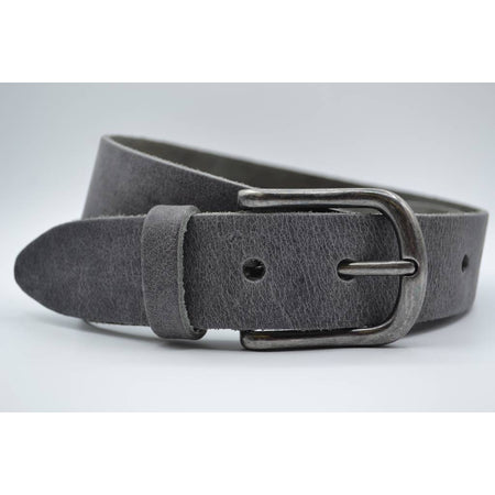 grijze italiaans volnerf lederen casual riem
