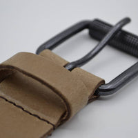split lederen 40mm taupe casual riem