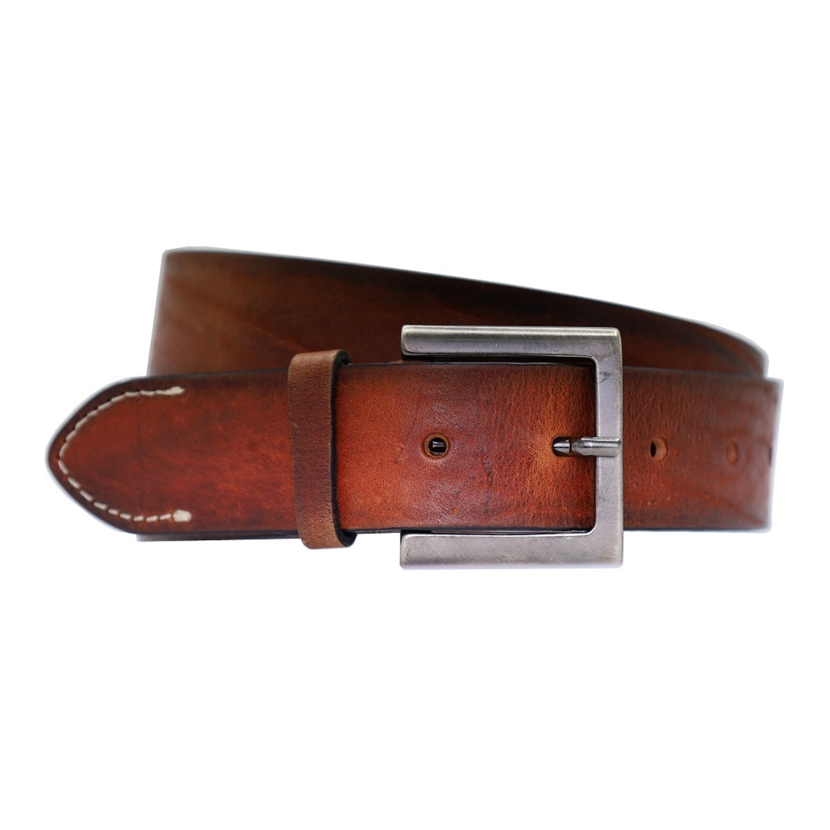 Wilskin casual 3.5cm brede cognac riem.