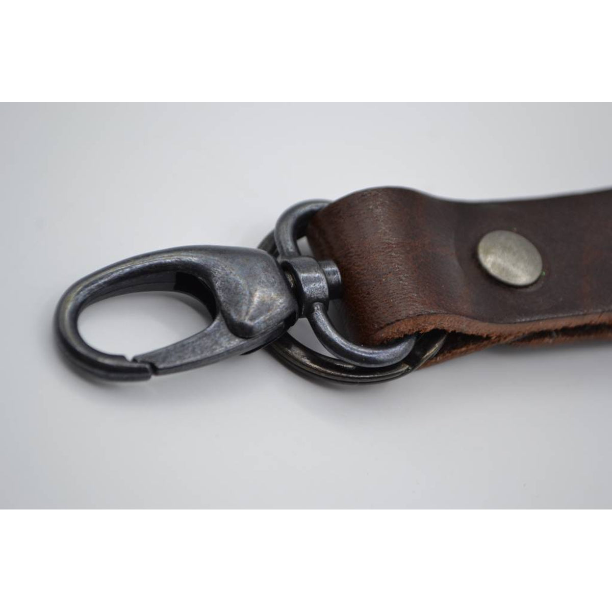 Bruine sleutelhanger met naam of logo