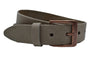 taupe italiaans volnerf lederen met bronze gesp