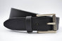 zwarte italiaans volnerf lederen casual riem