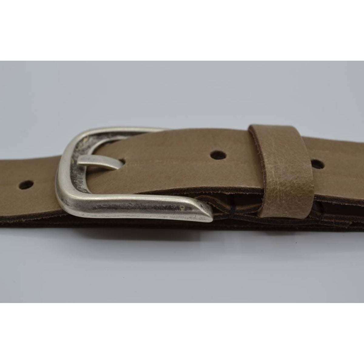 split lederen 35 mm taupe casual riem 