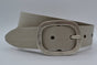 4cm ecru split lederen riem.