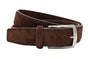 Bruine suede 35mm brede riem.