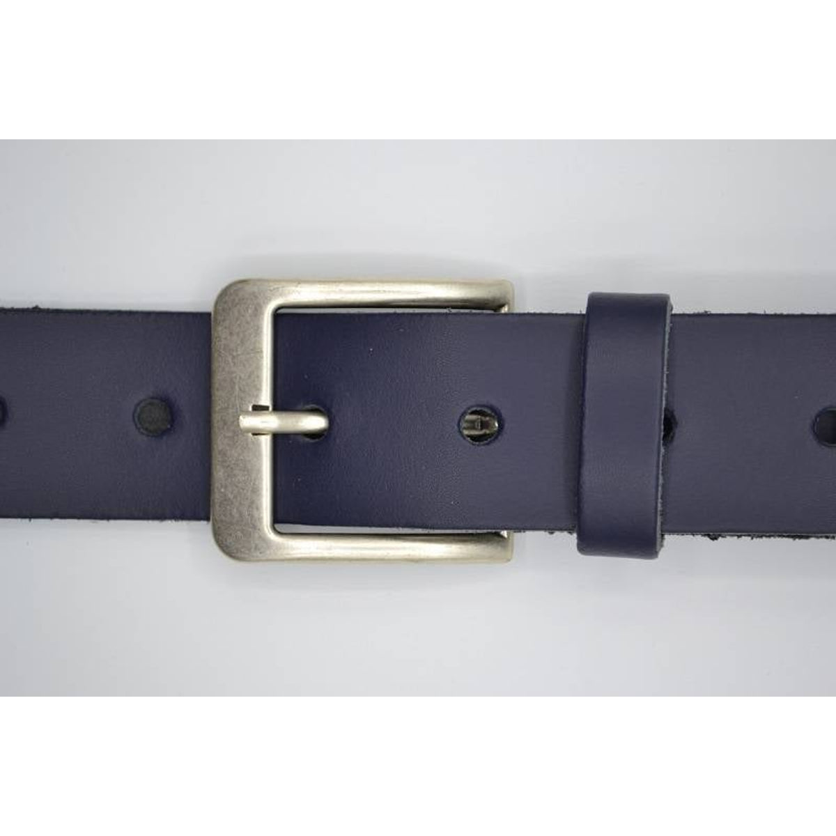 donker blauwe extra lange riem op maat