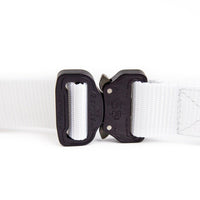 Witte koppelriem van Nylon.