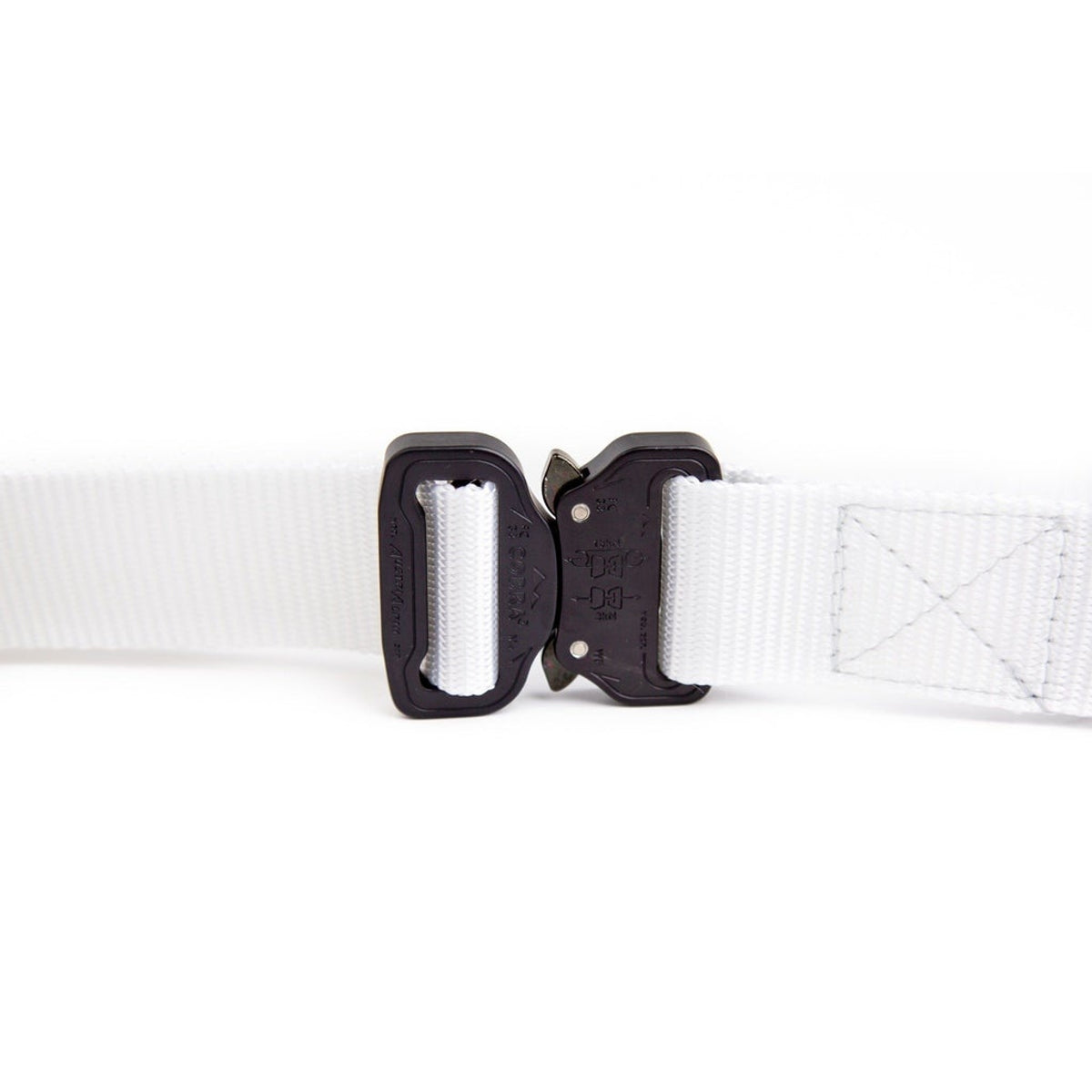 Witte koppelriem van Nylon.
