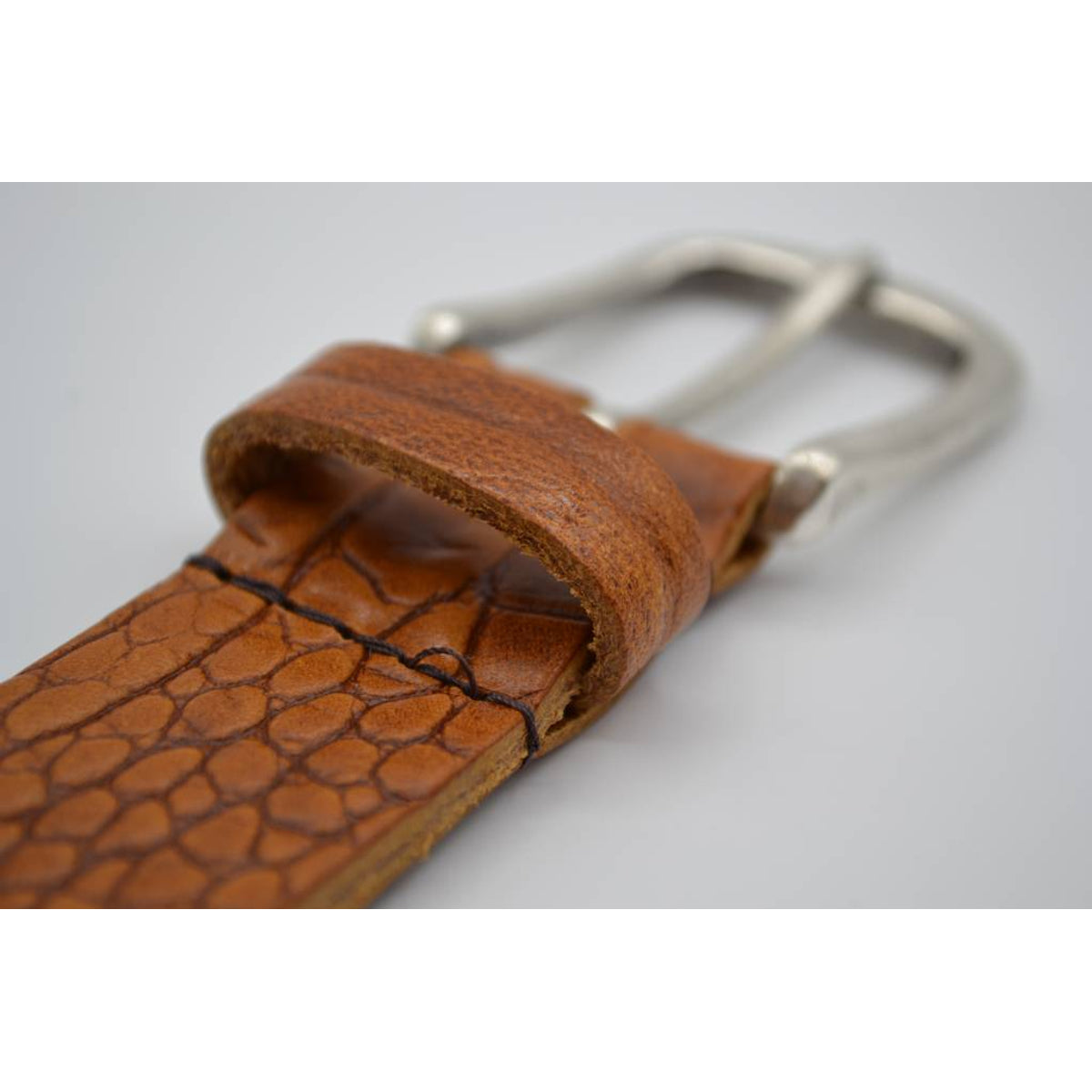 3cm cognac italiaans volnerf lederen casual riem 