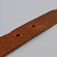 3cm cognac studriem van Italiaans volnerf leer