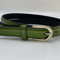 Nette groene 2cm brede damesriem.