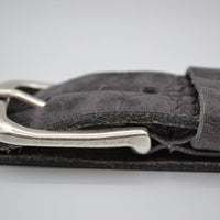 3cm grijze italiaans volnerf lederen casual riem