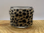 Panter print waxinelichthouder.