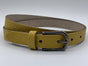 2cm brede damesriem met oker gele slangenprint