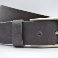 mooie grijze vintage volnerf jeansriem