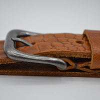 3cm cognac italiaans volnerf lederen casual riem