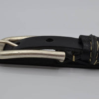 zwarte 20mm brede riem met speelse lus