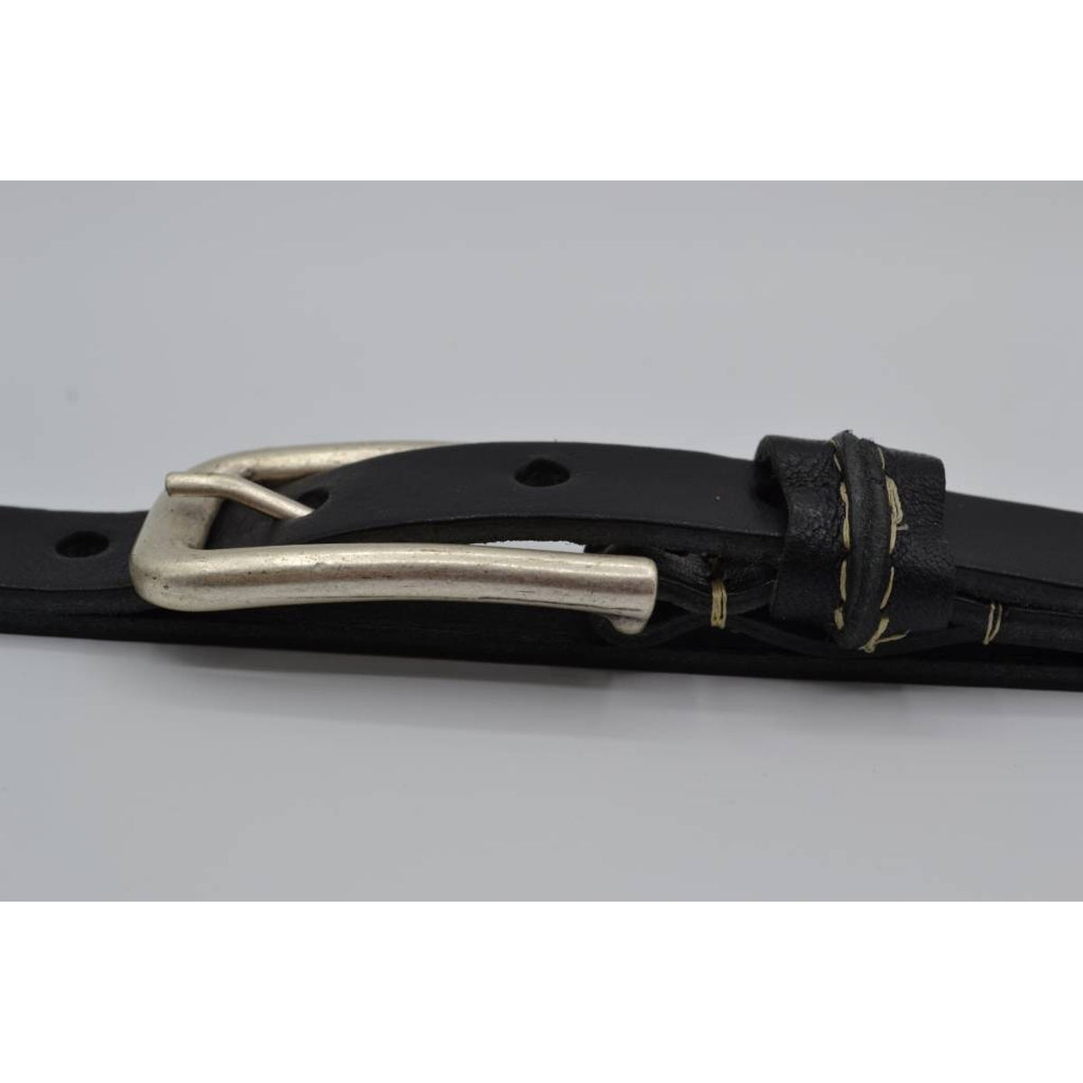 zwarte 20mm brede riem met speelse lus