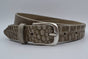 3cm taupe italiaans volnerf lederen casual riem