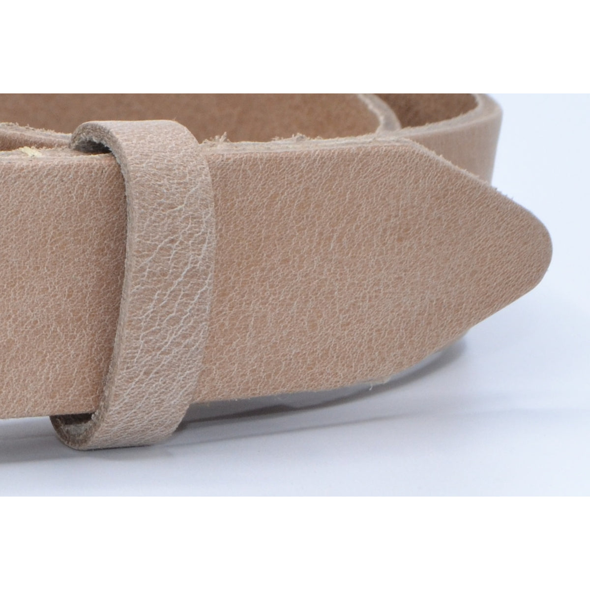Taupe 3cm brede riem met gouden gesp