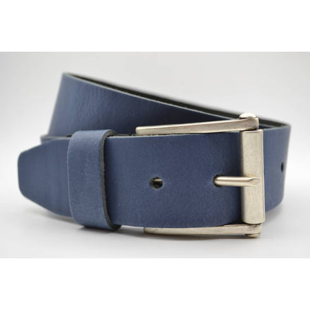 4,5cm echt lederen casual blauwe riem. 