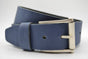 4,5cm echt lederen casual blauwe riem.