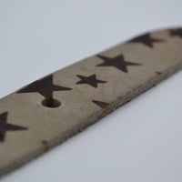 3cm taupe kinder riem met sterprint