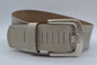 split lederen 40mm ecru casual perforatie riem