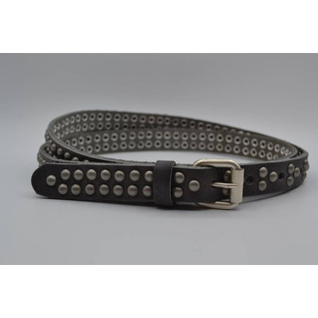 grijze 20mm brede riem met bolstuds 