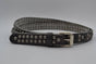 grijze 20mm brede riem met bolstuds