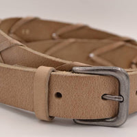 Taupe 3cm brede unieke riem