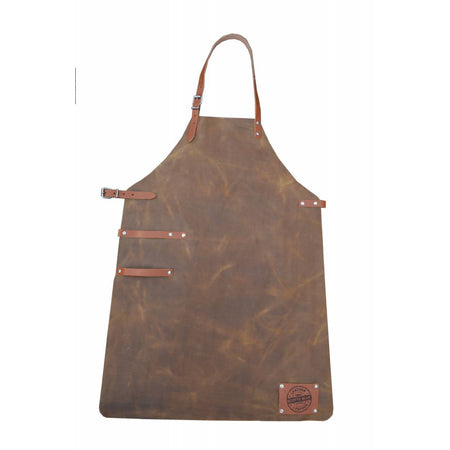 Scotts bluf cognac echt lederen schort