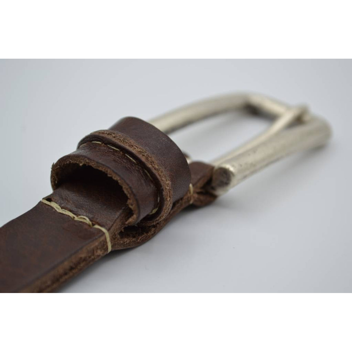 bruine 20mm brede riem met speelse lus