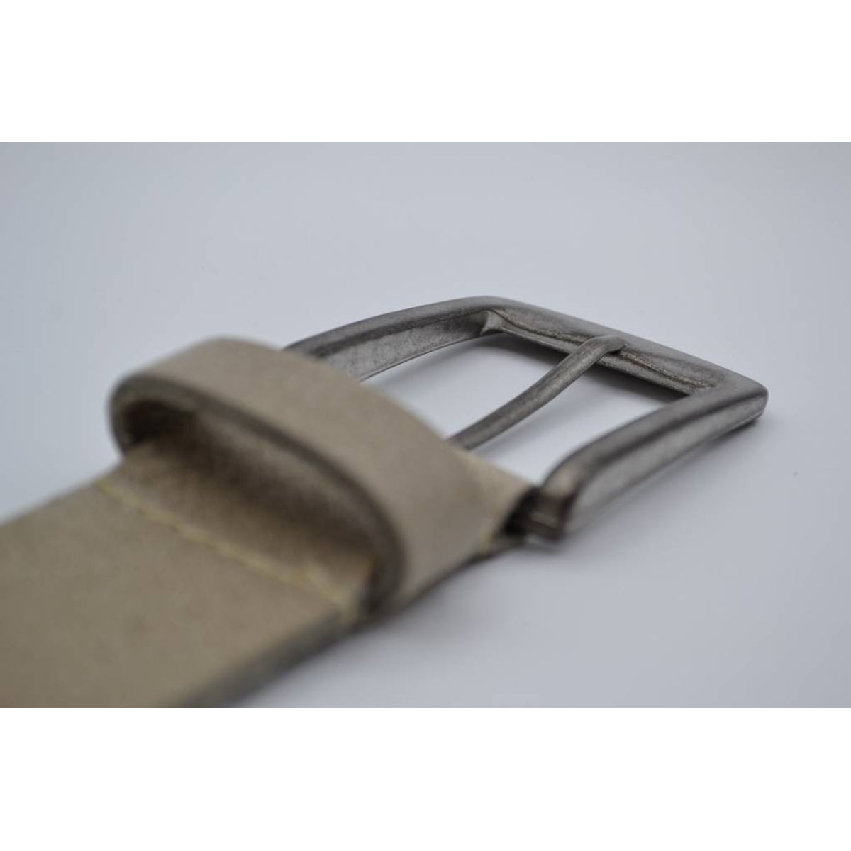 extra lange taupe damesriem op maat