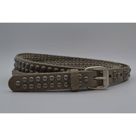 taupe 20mm brede riem met bolstuds 