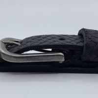 2cm brede damesriem met zwarte slangenprint