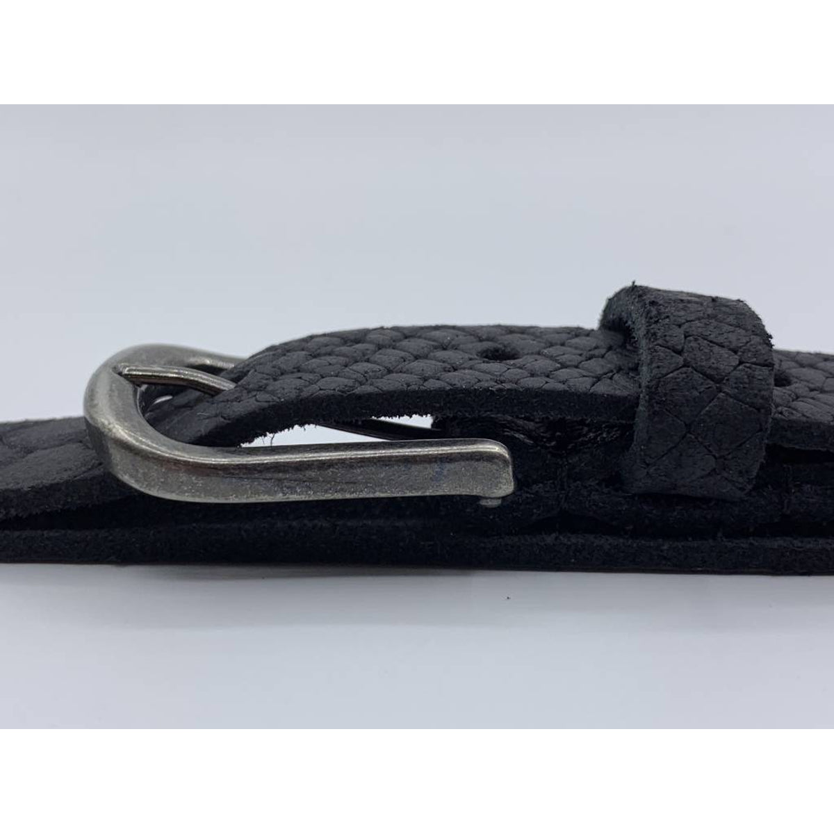 2cm brede damesriem met zwarte slangenprint