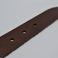 bruine italiaans volnerf lederen casual riem