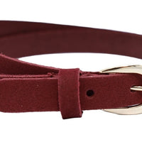 Smalle riem van suede soepel leer. 