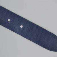 blauwe extra lange riemen op maat