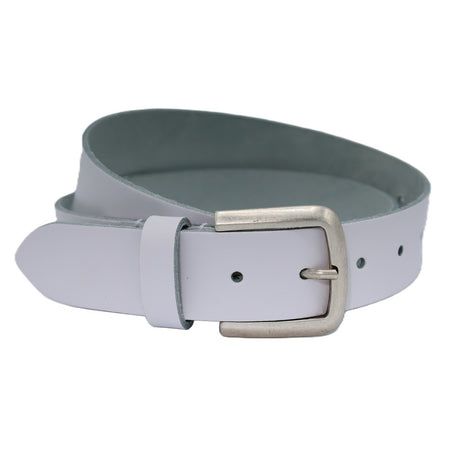 split lederen witte dames/heren riem